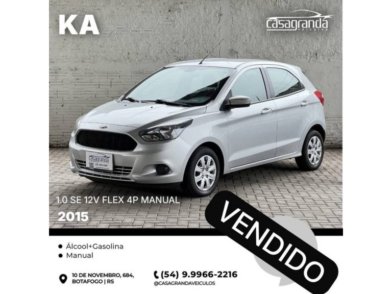 FORD - KA - 2014/2015 - Prata - Sob Consulta