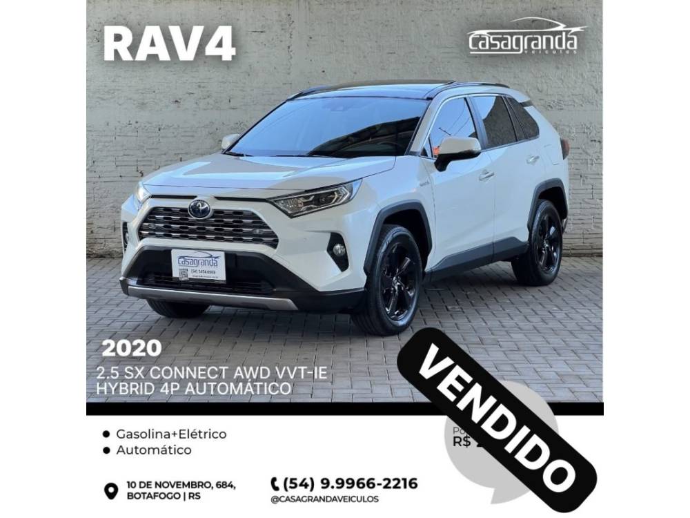 TOYOTA - RAV4 - 2020/2020 - Branca - Sob Consulta