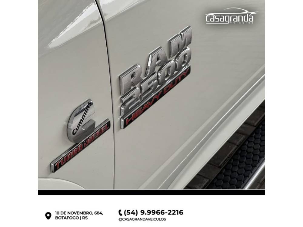 RAM - 2500 LARAMIE - 2018/2018 - Branca - R$ 269.000,00