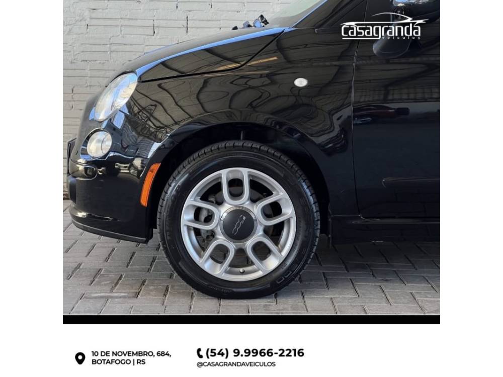FIAT - 500 - 2011/2012 - Preta - Sob Consulta
