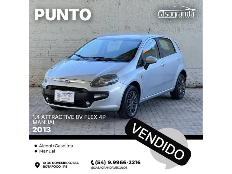 FIAT - PUNTO - 2012/2013 - Prata - Sob Consulta