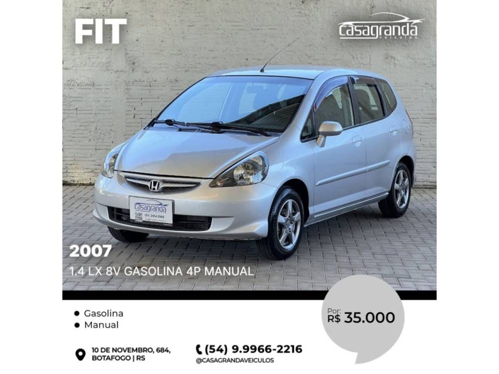 HONDA - FIT - 2006/2007 - Prata - R$ 35.000,00