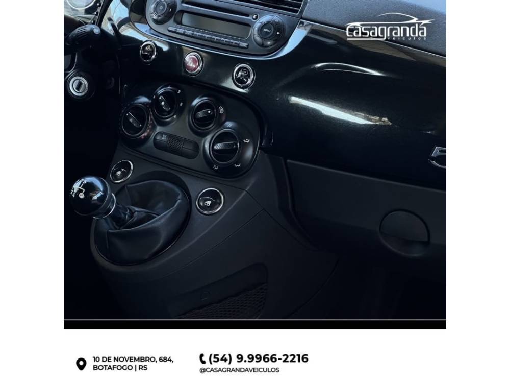 FIAT - 500 - 2011/2012 - Preta - Sob Consulta
