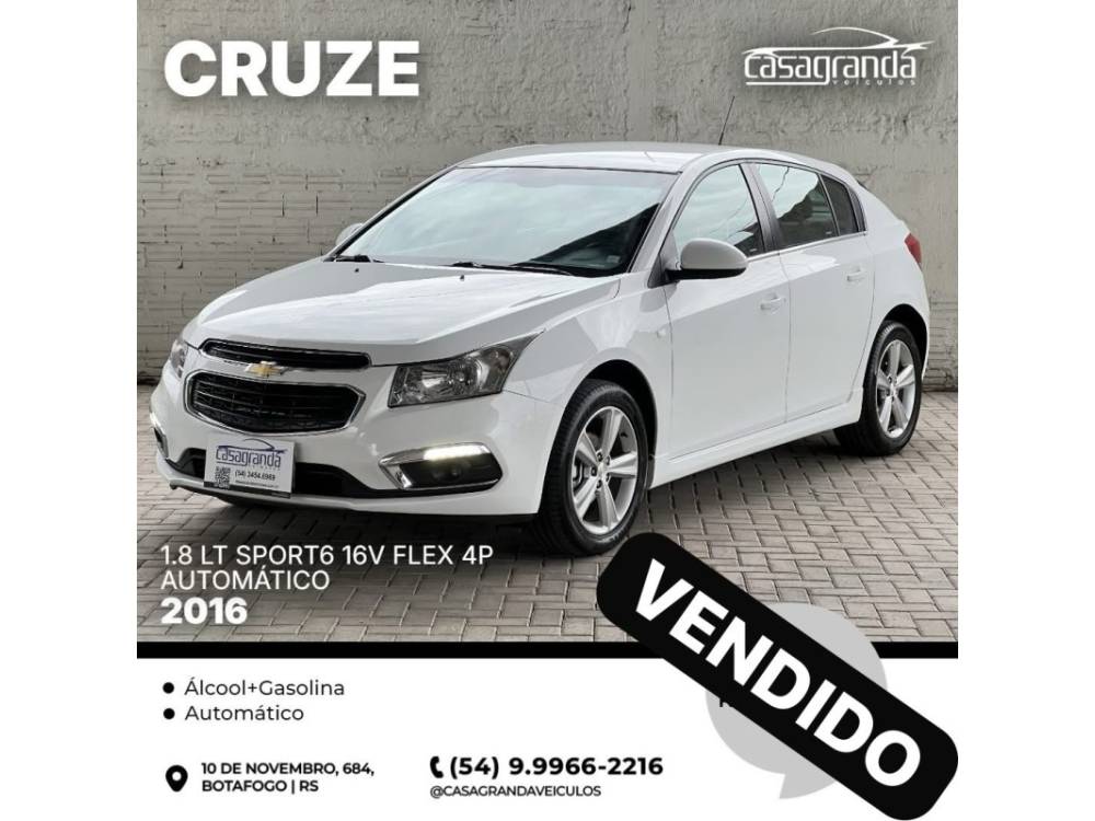 CHEVROLET - CRUZE - 2015/2016 - Branca - Sob Consulta