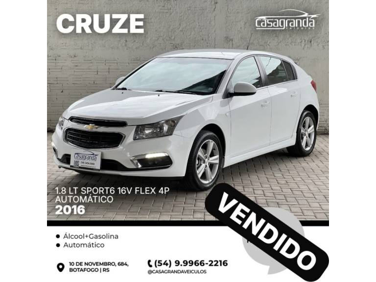 CHEVROLET - CRUZE - 2015/2016 - Branca - Sob Consulta
