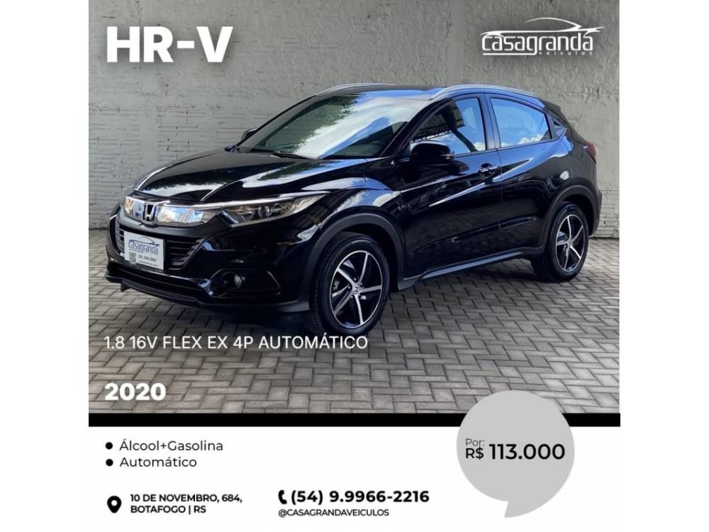 HONDA - HR-V - 2020/2020 - Preta - R$ 113.000,00