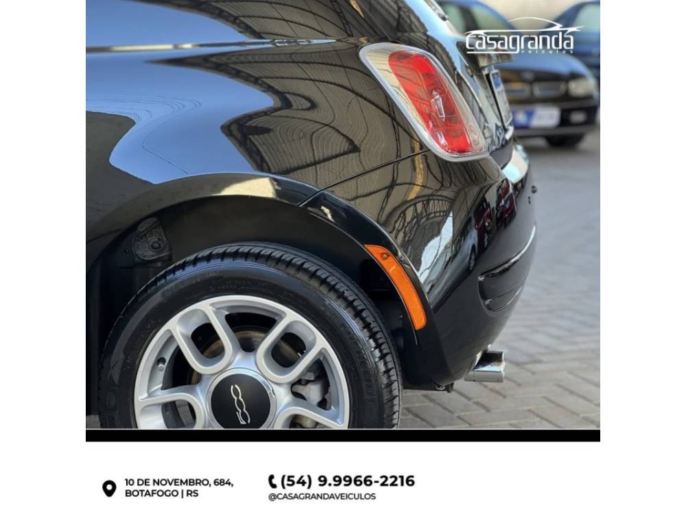 FIAT - 500 - 2011/2012 - Preta - Sob Consulta