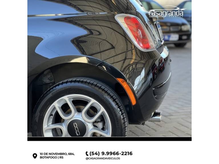 FIAT - 500 - 2011/2012 - Preta - Sob Consulta