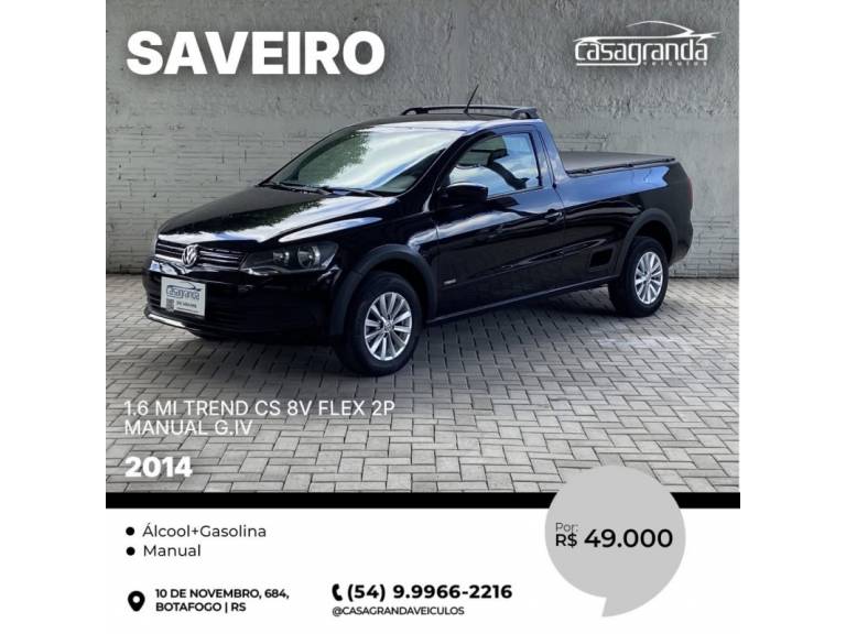 VOLKSWAGEN - SAVEIRO - 2013/2014 - Preta - R$ 49.000,00