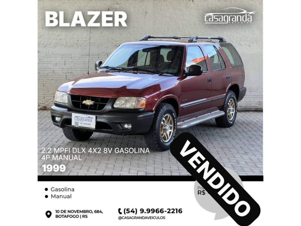 CHEVROLET - BLAZER - 1999/1999 - Vermelha - Sob Consulta