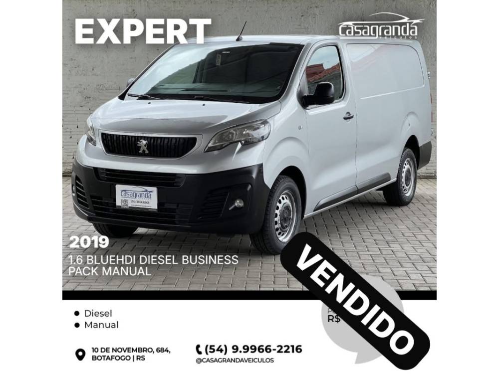 PEUGEOT - EXPERT - 2019/2019 - Prata - Sob Consulta