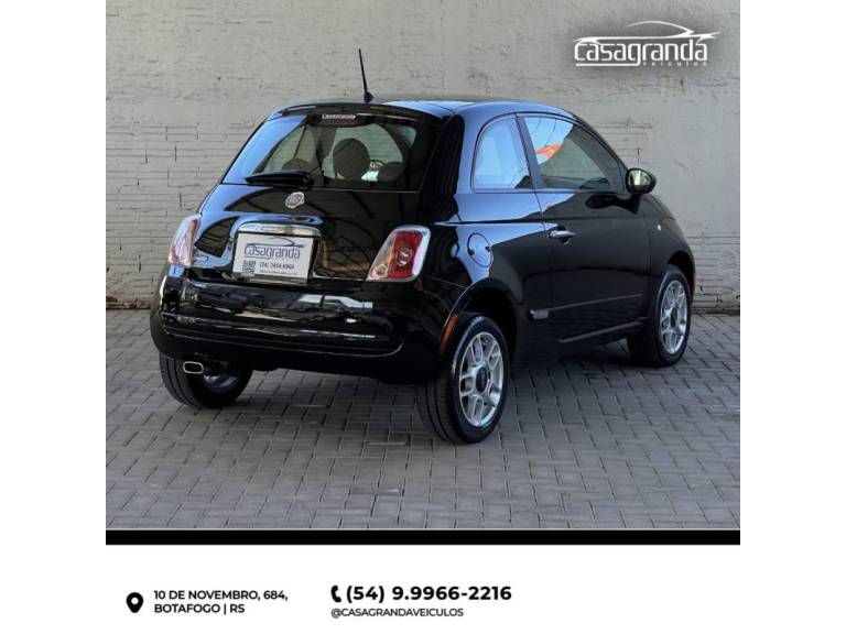 FIAT - 500 - 2011/2012 - Preta - Sob Consulta
