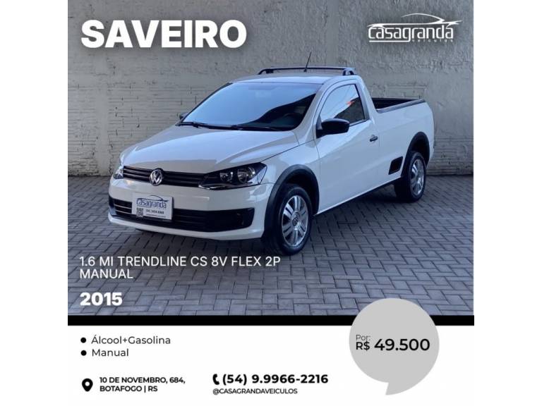 VOLKSWAGEN - SAVEIRO - 2014/2015 - Branca - R$ 49.500,00