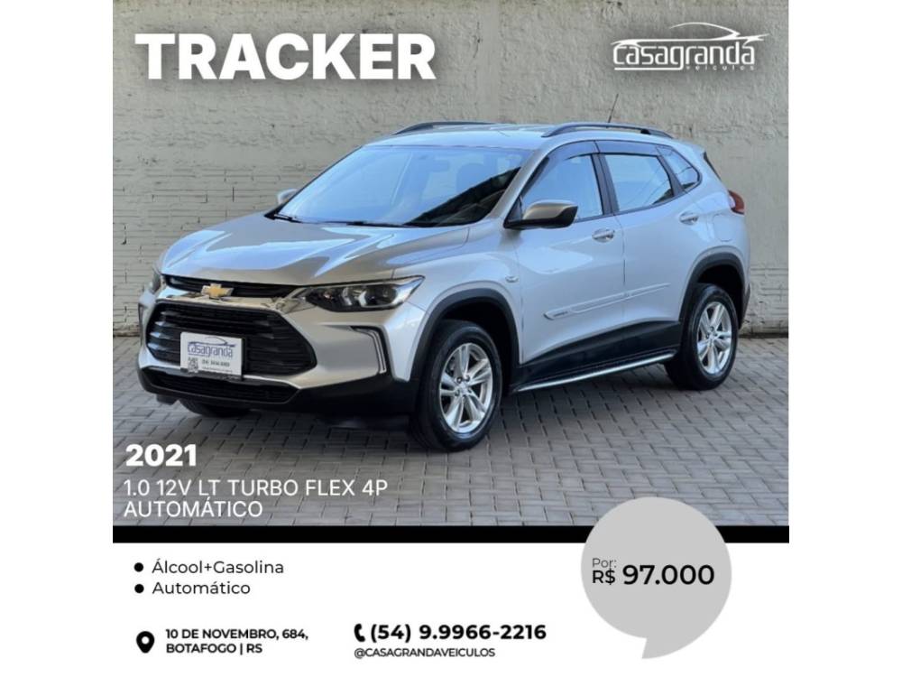 CHEVROLET - TRACKER - 2021/2021 - Prata - R$ 97.000,00