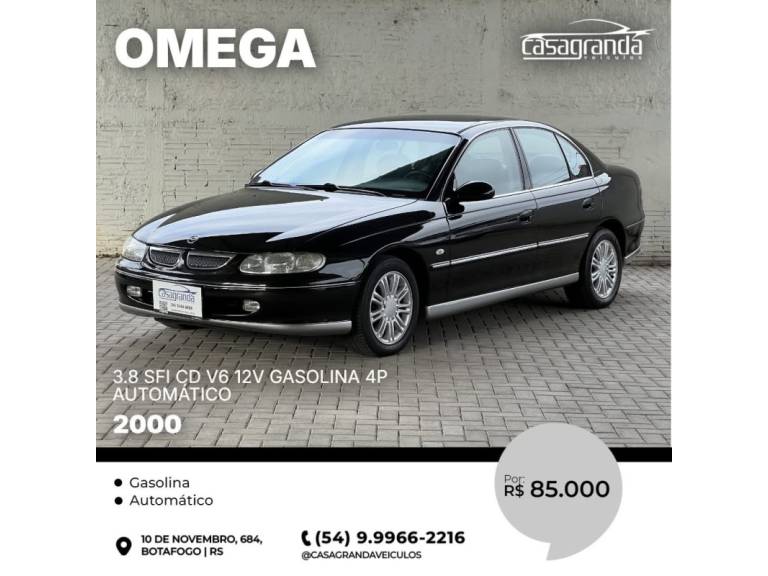 CHEVROLET - OMEGA - 2000/2000 - Preta - R$ 85.000,00
