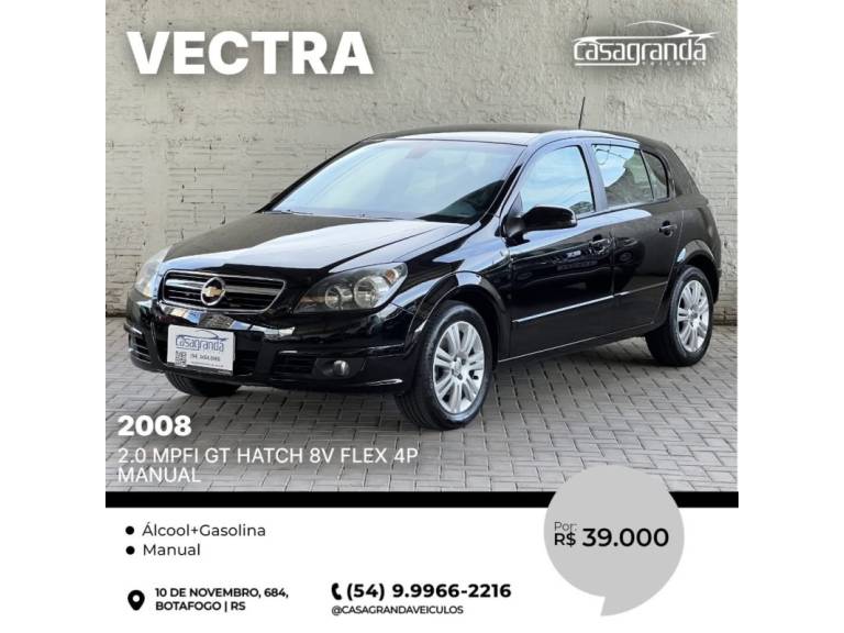 CHEVROLET - VECTRA - 2008/2008 - Preta - R$ 39.000,00