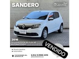 RENAULT - SANDERO - 2015/2016 - Branca - Sob Consulta