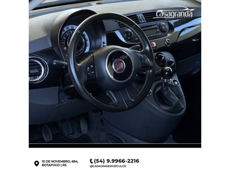 FIAT - 500 - 2011/2012 - Preta - Sob Consulta