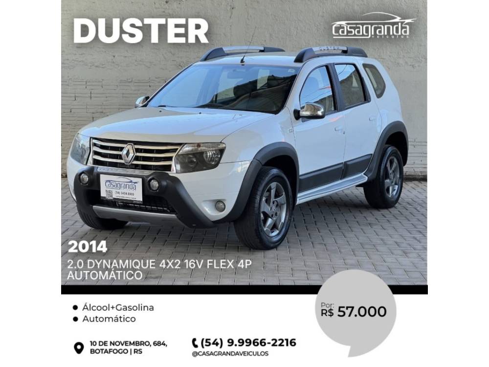 RENAULT - DUSTER - 2013/2014 - Branca - R$ 57.000,00