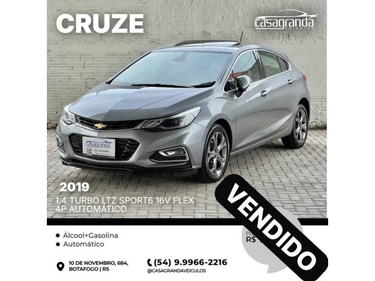 CHEVROLET - CRUZE - 2019/2019 - Cinza - Sob Consulta
