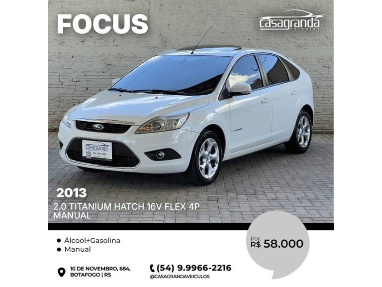 FORD - FOCUS - 2013/2013 - Branca - R$ 58.000,00