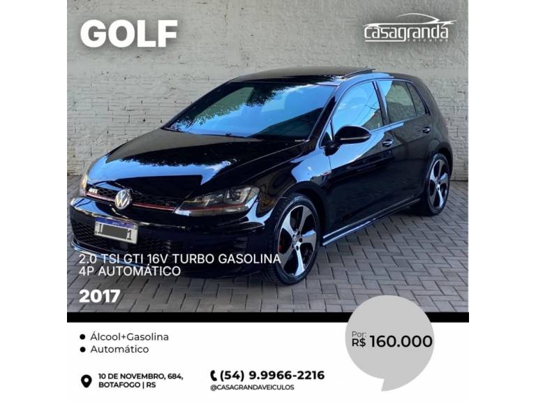 VOLKSWAGEN - GOLF - 2017/2017 - Preta - R$ 160.000,00