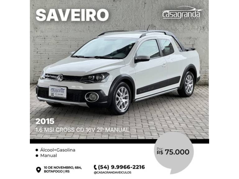 VOLKSWAGEN - SAVEIRO - 2014/2015 - Branca - R$ 75.000,00