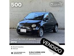 FIAT - 500 - 2011/2012 - Preta - Sob Consulta