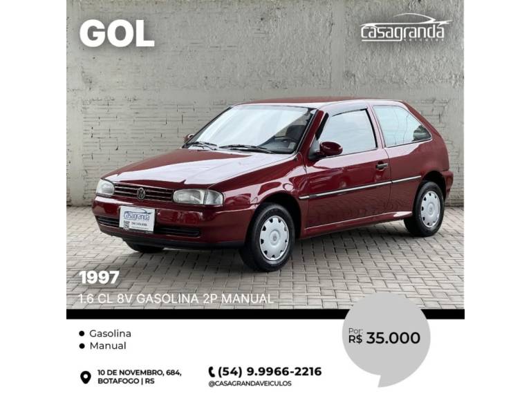 VOLKSWAGEN - GOL - 1997/1997 - Vermelha - Sob Consulta