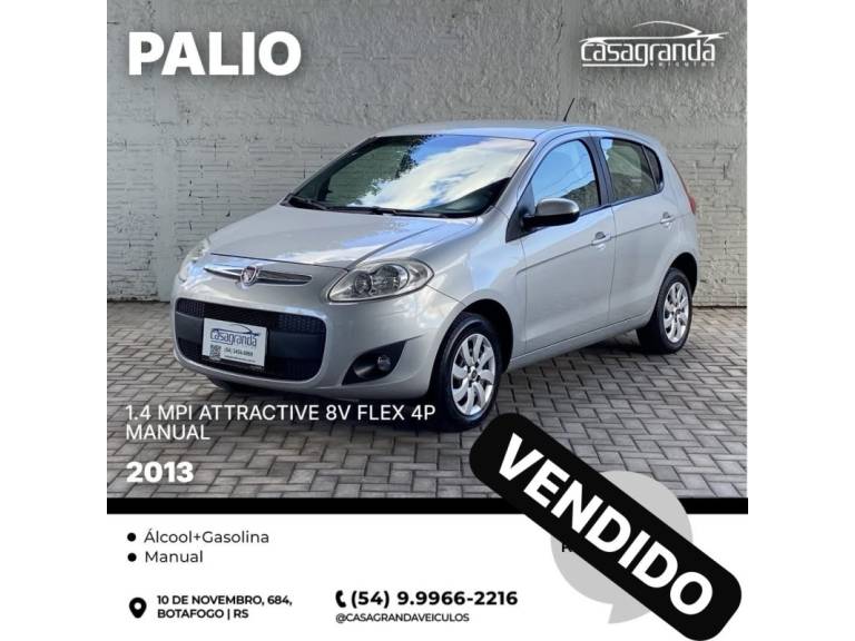 FIAT - PALIO - 2012/2013 - Prata - Sob Consulta